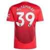 Camisolas Manchester United McTominay 39 1º Equipamento Principal 2024-25 Manga Curta